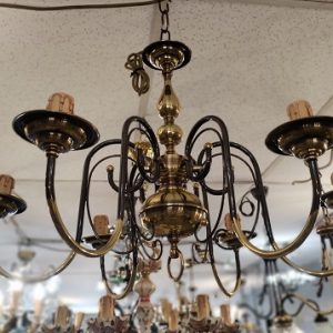 2326-6C Lampara Bronce Mod Holandesa 6 BRAZOS